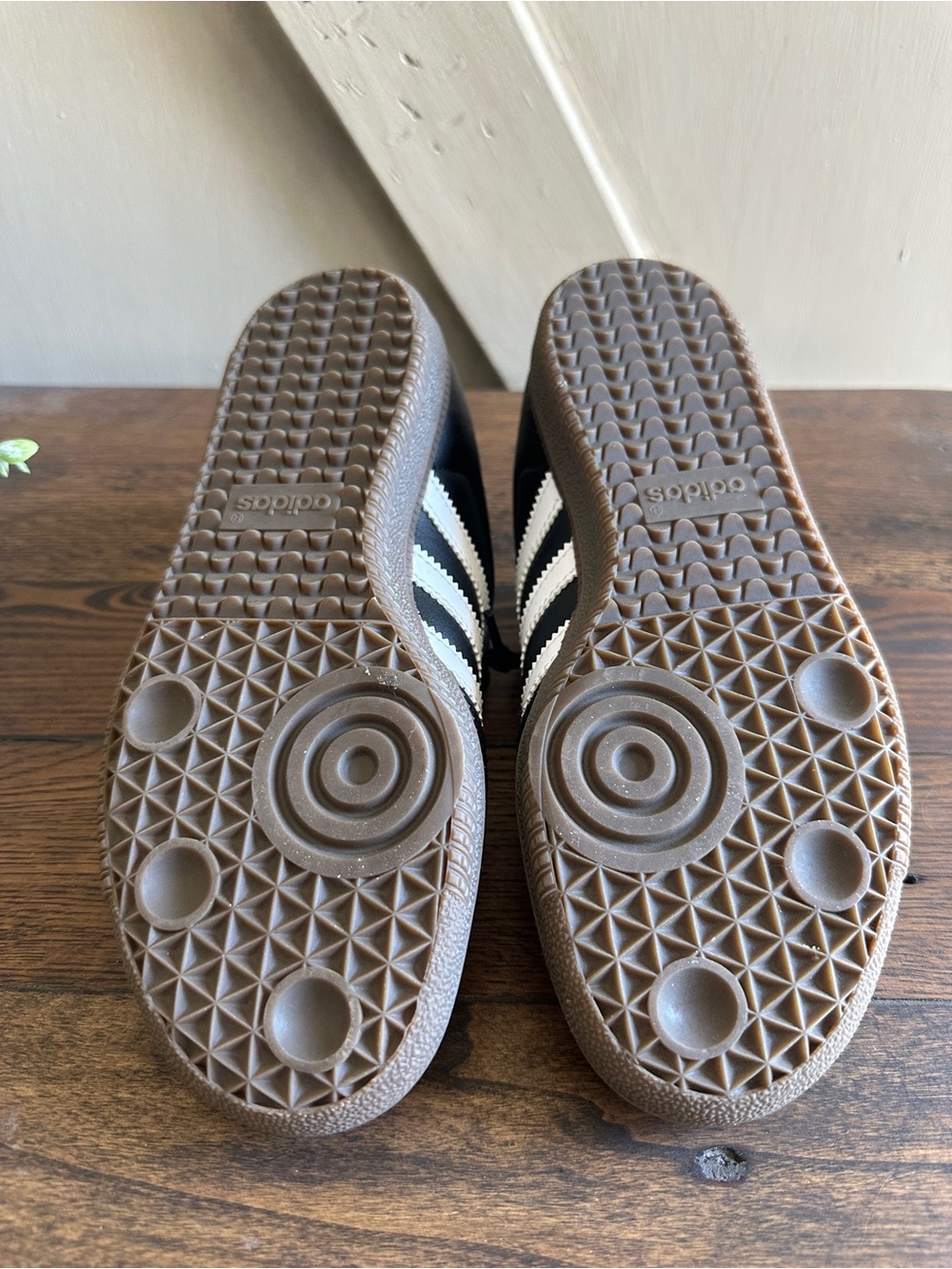 Adidas Kids Grade School Samba OG Black White Gum Leather Sneakers US 4 EU 36 - Picture 7 of 9
